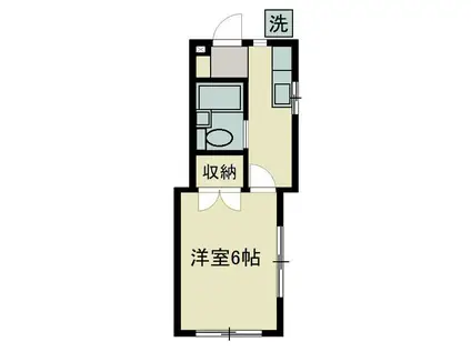 ホームロジー和光(1K/2階)の間取り写真