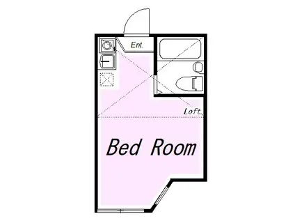 ユナイト上町ヘルマンミュラー(ワンルーム/1階)の間取り写真