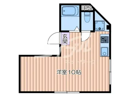 ハイツ鴫野(ワンルーム/4階)の間取り写真