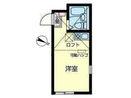 ユナイト井土ヶ谷スウィーツベリーオペラ(ワンルーム/1階)の間取り写真