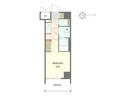 S-RESIDENCE名駅北ALESIA(1K/9階)の間取り写真