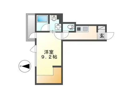AT小舟(1K/3階)の間取り写真