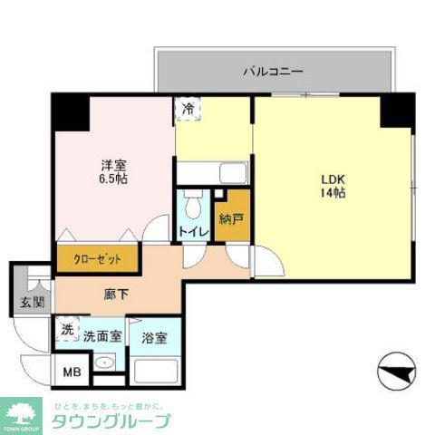プレミールコート(1LDK/3階)の間取り写真