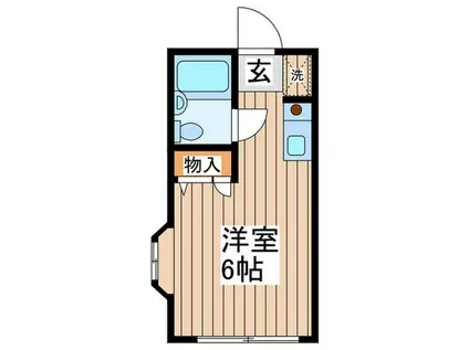 早宮コーポ(ワンルーム/1階)の間取り写真