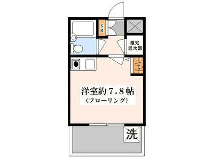 代田ウエスト(ワンルーム/7階)の間取り写真