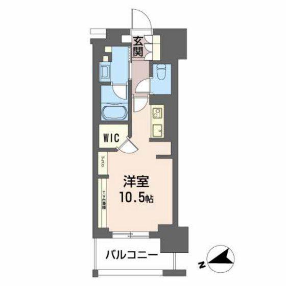 ザ・十日市プレイス(ワンルーム/3階)の間取り写真