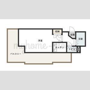 LENNON TERRAZA 6-3(1K/4階)の間取り写真