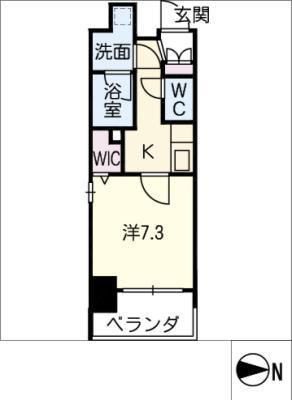 LAPEX OAZO(1K/5階)の間取り写真