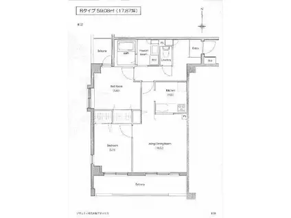 SOCIETY KAKINOKIZAKA ANNEX(2LDK/3階)の間取り写真