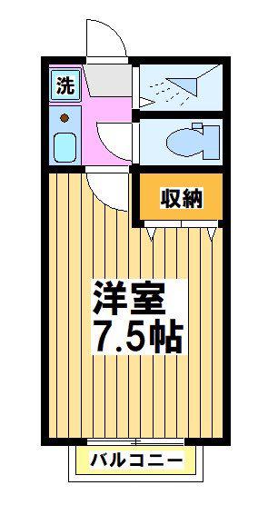 プレステージュ フローレンス(1K/1階)の間取り写真