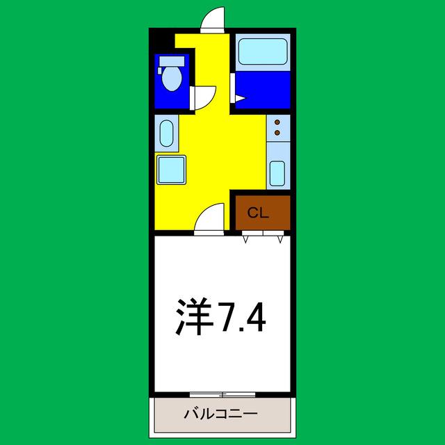 オリエンタルハイツ(1K/1階)の間取り写真