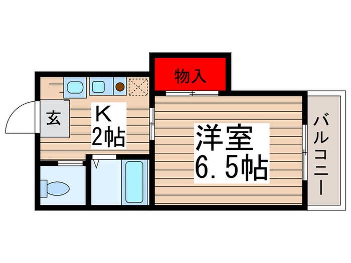 永和第5ビル(1K/3階)の間取り写真