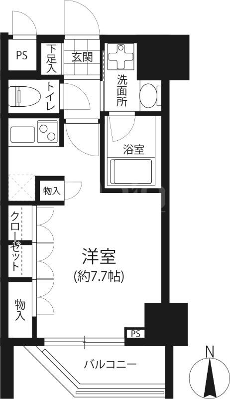 ADEN博多祇園町(ワンルーム/3階)の間取り写真