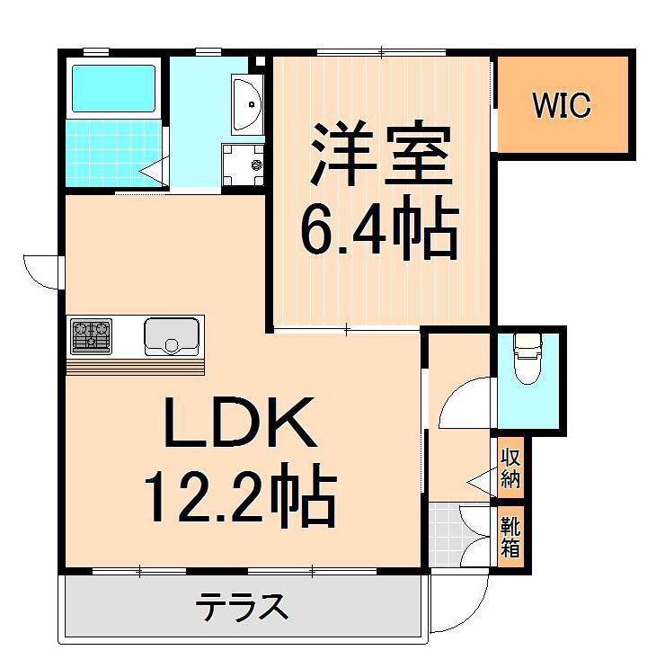 CLANNAD(1LDK/1階)の間取り写真