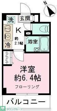 ミリアビタNO5(1K/3階)の間取り写真