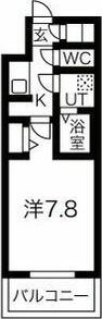 メイクス名駅太閤(1K/7階)の間取り写真