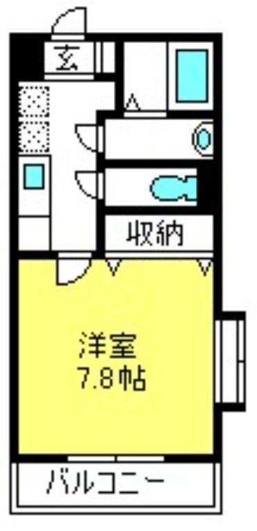 ルミエール(1K/2階)の間取り写真