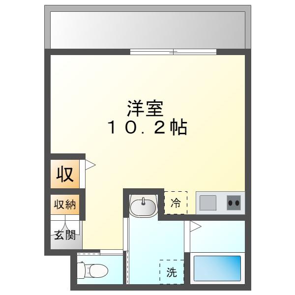 ワコーレヴィアーノ垂水塩屋町(ワンルーム/1階)の間取り写真