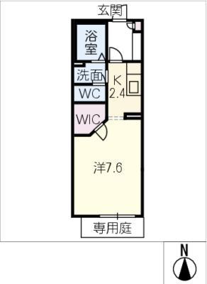 ハイツのぞみ(1K/1階)の間取り写真