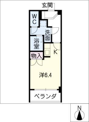 エッセ桜山(ワンルーム/9階)の間取り写真