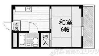 ビスタ新庄ハイツIII(1DK/5階)の間取り写真