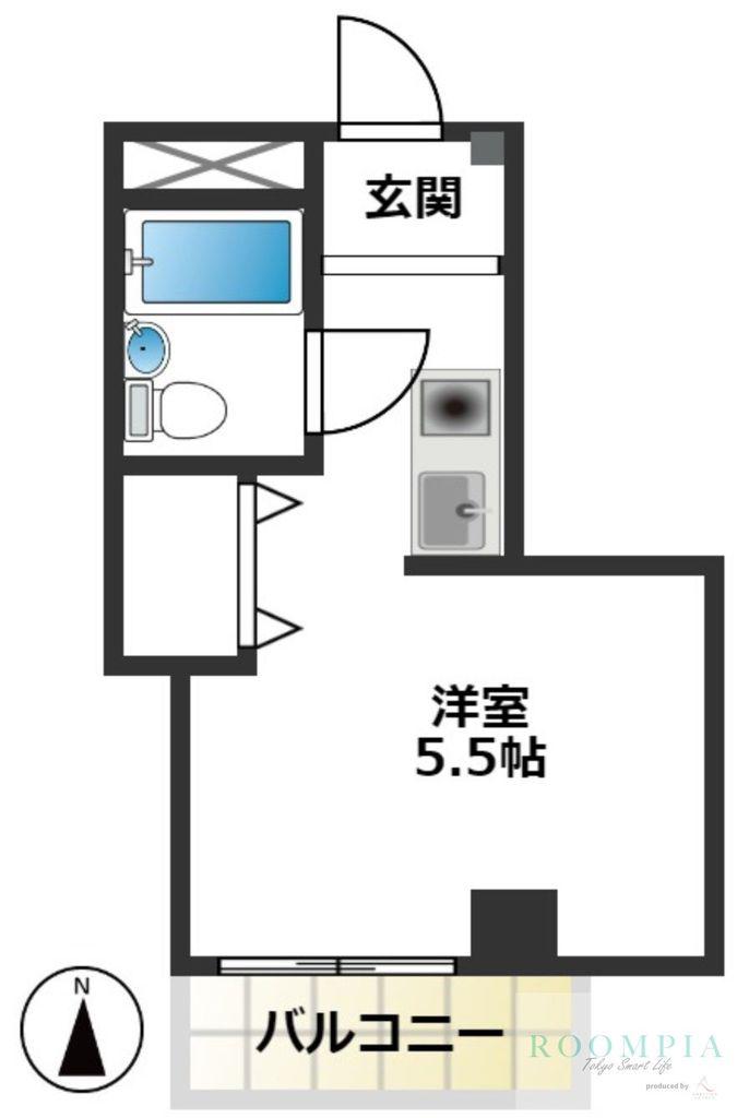 シュタルトバーン大洋(ワンルーム/3階)の間取り写真