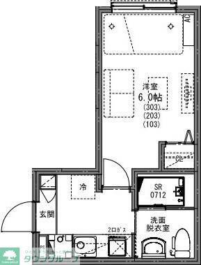 KEIAI RESIDENCE 新柏II(1K/2階)の間取り写真