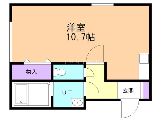 グレース(ワンルーム/1階)の間取り写真
