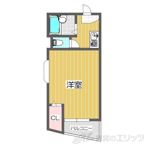 エミネンスヨシムラ(1K/5階)の間取り写真
