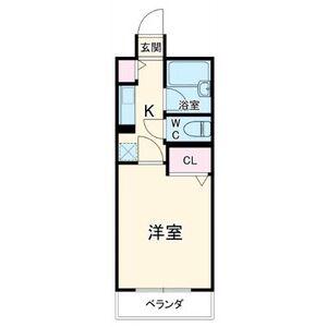 ハイネス修芳(1K/6階)の間取り写真