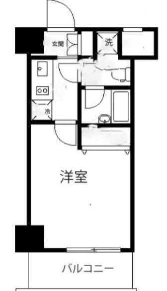 スカイコート板橋弐番館(1K/7階)の間取り写真