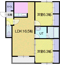 I-TOWN 和(2LDK/1階)の間取り写真