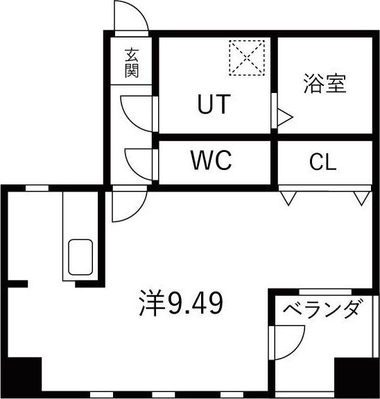 CONFORT瑞穂(ワンルーム/5階)の間取り写真