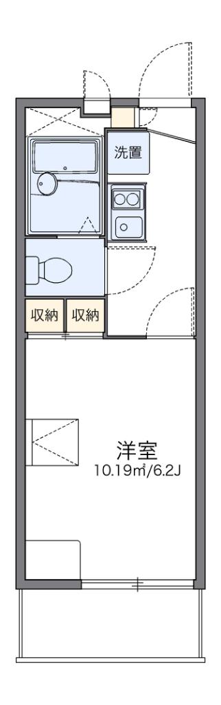 レオパレスSAKABEII(1K/2階)の間取り写真