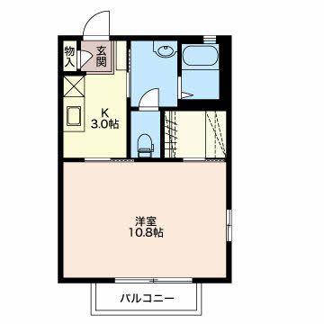 PALACE O-BELLS(1K/1階)の間取り写真