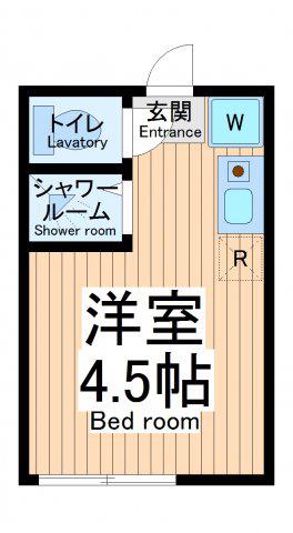 ティーエム小向町(ワンルーム/1階)の間取り写真