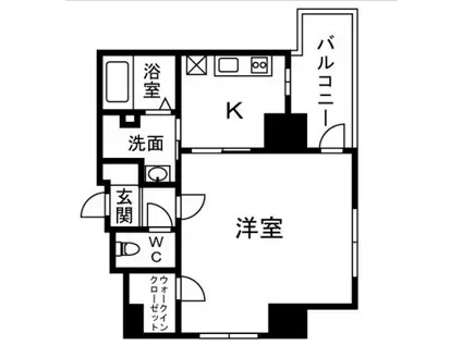 YAMATO(1K/5階)の間取り写真