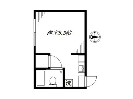 SUNNY HOUSE(ワンルーム/1階)の間取り写真