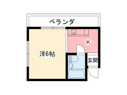 クラブメゾン甲子園ウエスト(1K/2階)の間取り写真