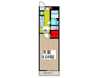 リブリ・ディアコート大木(1K/1階)の間取り写真