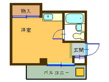 エレガンス三宿(ワンルーム/3階)の間取り写真