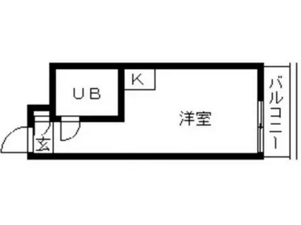 TOP・三軒茶屋第3(ワンルーム/1階)の間取り写真