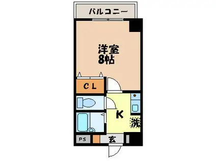 パークアベニューII(1K/2階)の間取り写真