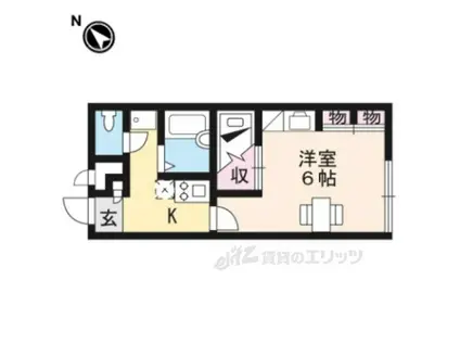 レオパレスLIMONE(1K/2階)の間取り写真