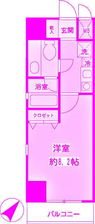 コニファー新子安 3階階 間取り