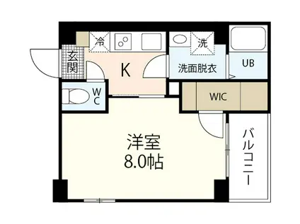 ライフメント国泰寺III(1K/3階)の間取り写真