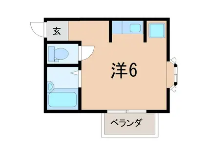 MIDORIハイツ太田町(ワンルーム/3階)の間取り写真