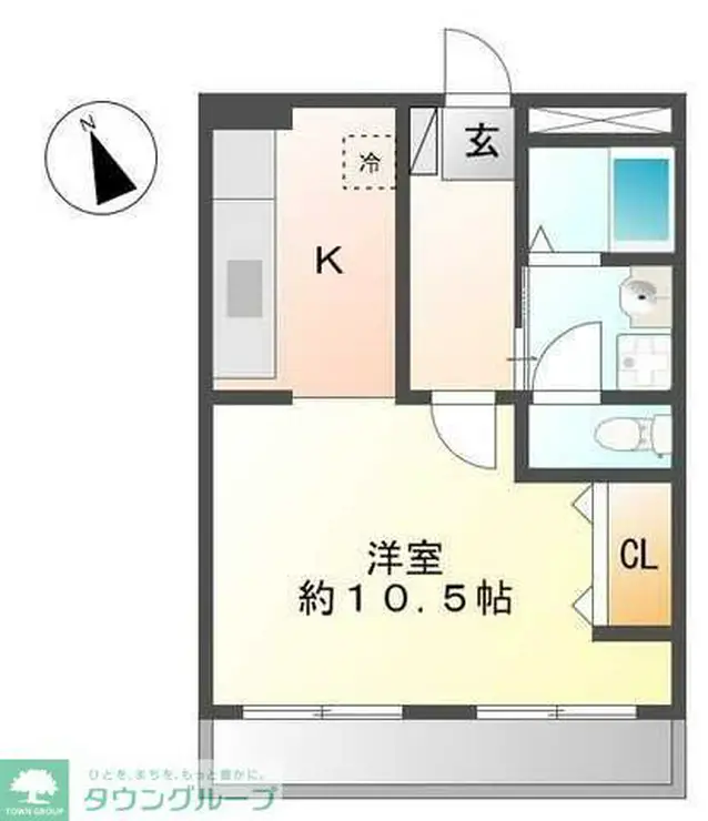 コーポラス小峰 1階階 間取り