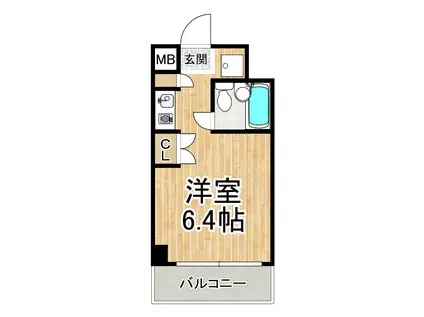 デリード塚本(1K/7階)の間取り写真