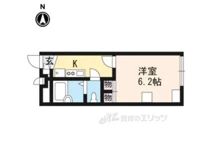 レオパレスエスペランサ石切(1K/1階)の間取り写真